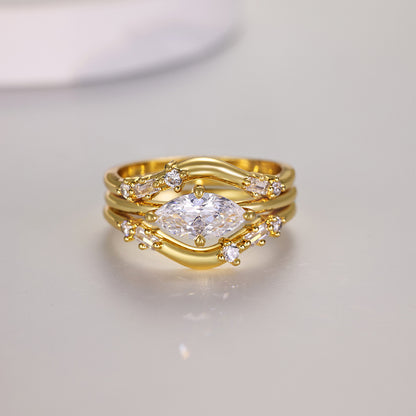 'Infinity Trio' Ring | 18K Gold