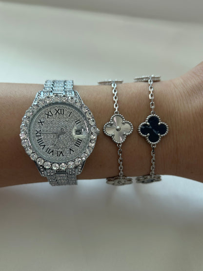 Icy Watch | Clover Bracelet