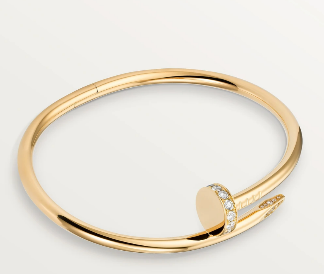 Nail Bracelet | 18K Gold Plated with Zircons